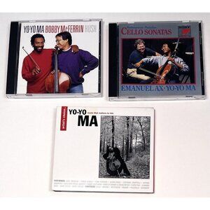 Lot 3 Yo-Yo Ma Classical CDs Cello Sonatas Hush Bobby McFerrin Artist's Choice